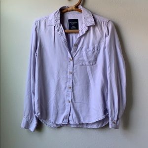 🎈 DONATED 🎈 purple button up collard shirt